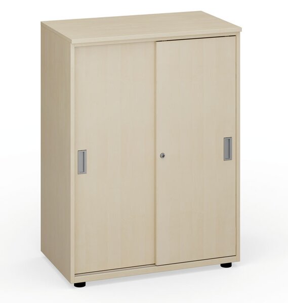 Kancelárska skriňa zasúvacie dvere PRIMO Classic, 1087x800x420 mm, breza