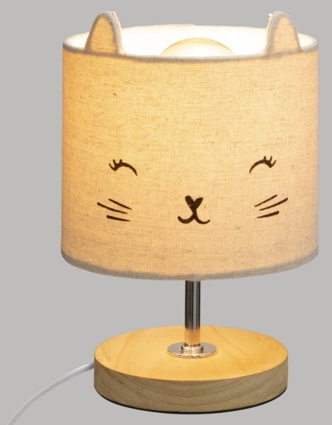 Atmosphera - Detská stolná lampa TOXEY 1xE14/25W/230V mačka