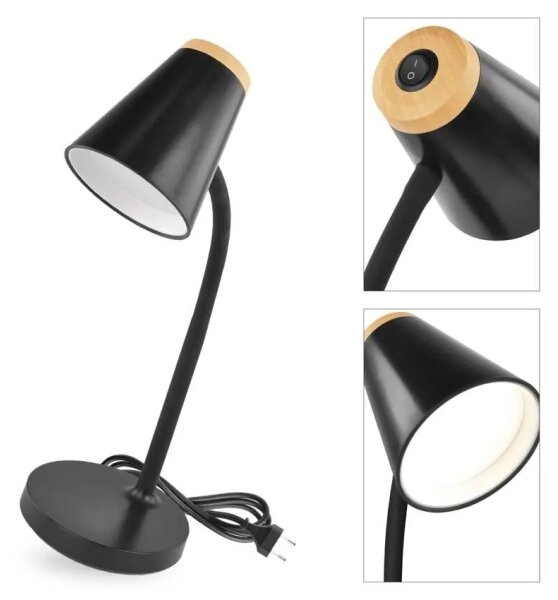 LED stolná lampa TARA LED/4,5W/230V 4000K čierna