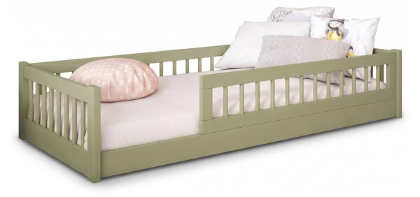 Detská montessori posteľ Dores 80x180 - olivová