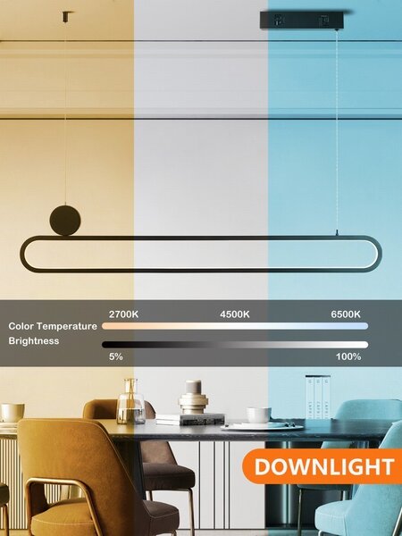 Immax NEO LITE 07231L LED závesné stropné svietidlo OVALE | 50W integrovaný LED zdroj