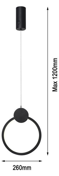 Immax NEO LITE 07233L LED závesné stropné svietidlo OVALE | 18W integrovaný LED zdroj