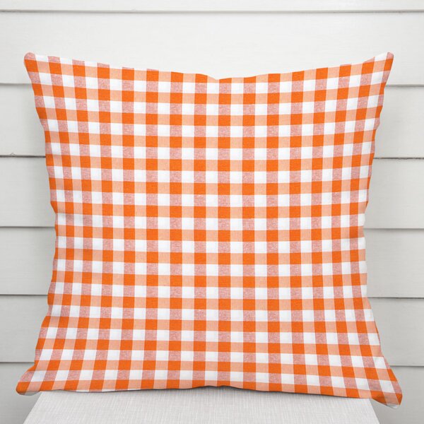 Biante Dekoračná obliečka na vankúš Rebeka RE-005 Oranžovo-biela kocka stredná 30 x 50 cm