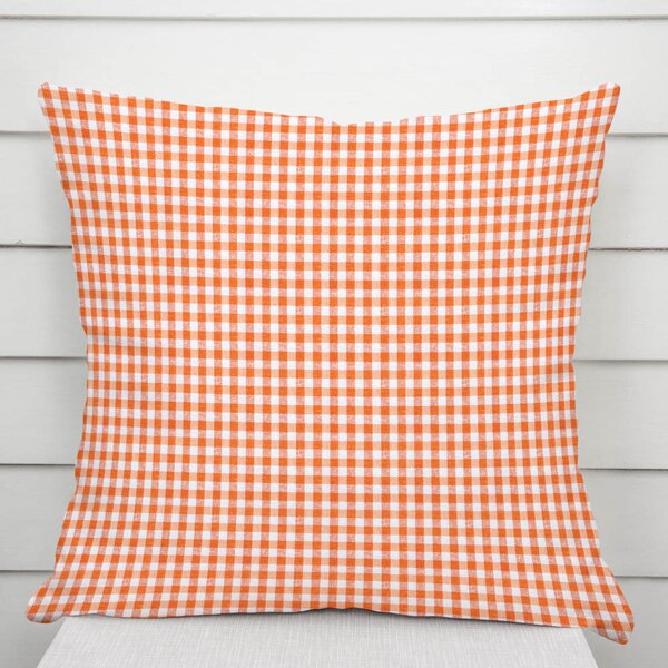 Biante Dekoračná obliečka na vankúš Rebeka RE-006 Oranžovo-biela kocka malá 30 x 50 cm