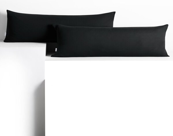 Obliečky na vankúše DecoKing Amber čierne, veľkosť 40x145*2