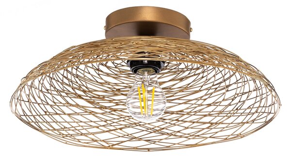 Stropné Lampa Lindby, Thorian, stmievateľné, Zlatá / Mosadz, Obývacia izba, Kov, Dizajnový