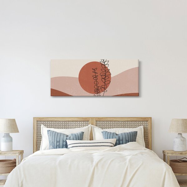 Obraz - Boho listy N⁰1 (120x50 cm)