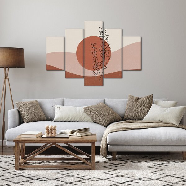 Obraz - Boho listy N⁰1 (150x105 cm)