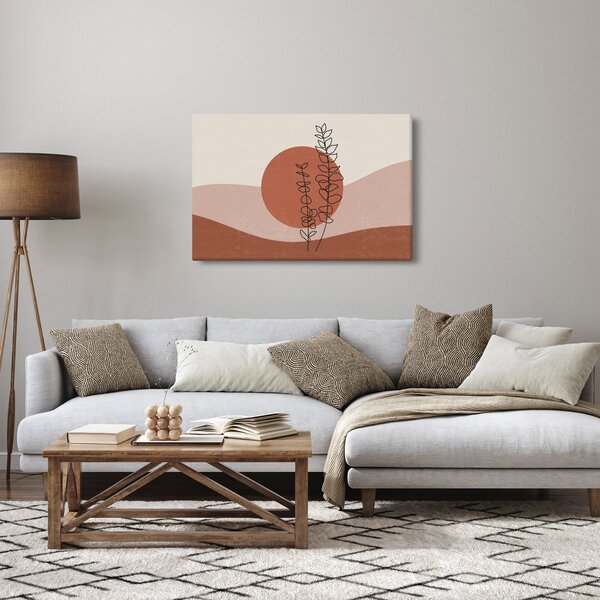 Obraz - Boho listy N⁰1 (90x60 cm)