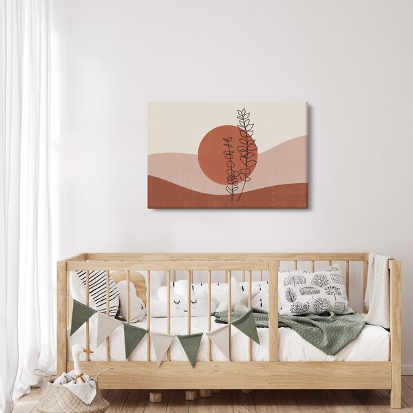 Obraz - Boho listy N⁰1 (90x60 cm)