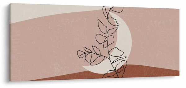 Obraz - Boho listy N⁰2 (120x50 cm)