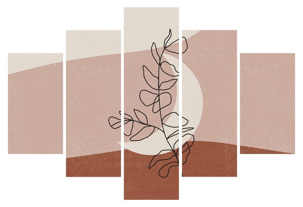 Obraz - Boho listy N⁰2 (150x105 cm)