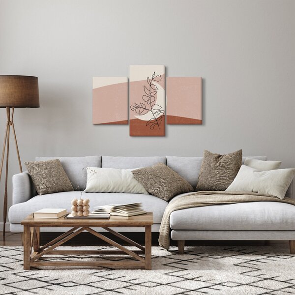 Obraz - Boho listy N⁰2 (90x60 cm)