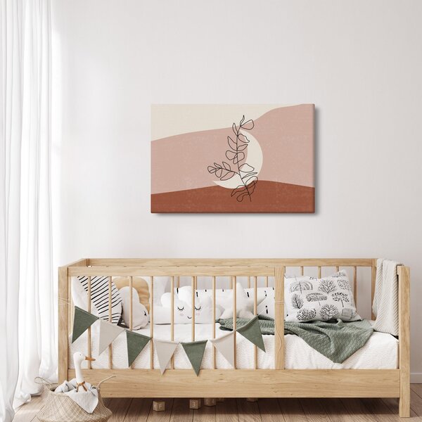 Obraz - Boho listy N⁰2 (90x60 cm)