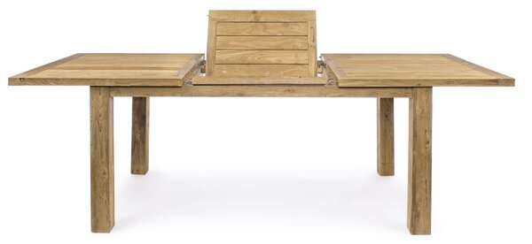 MUZZA Záhradný rozkladací stôl tonby 160 (220) x 95 cm prírodný