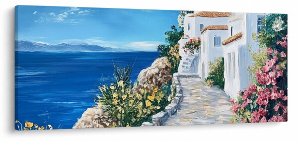 Obraz - Ulička pri mori (120x50 cm)