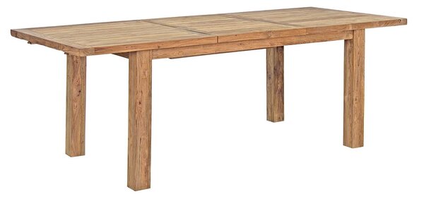 MUZZA Záhradný rozkladací stôl tonby 160 (220) x 95 cm prírodný