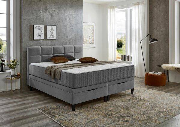 AMERICKÁ POSTEĽ, 180/200 cm, antracitová Boxxx - Online Only spálne, Online Only