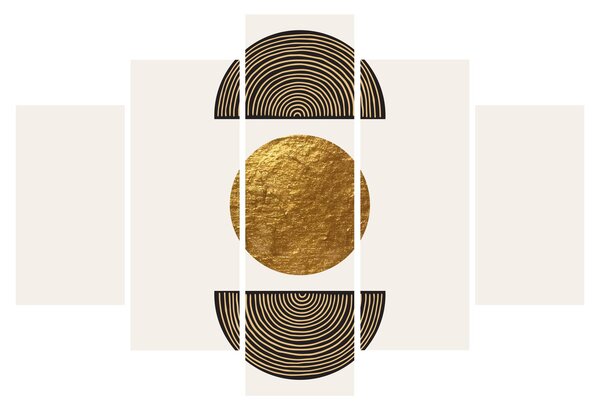 Obraz - Zlatý ornament N⁰1 (150x105 cm)