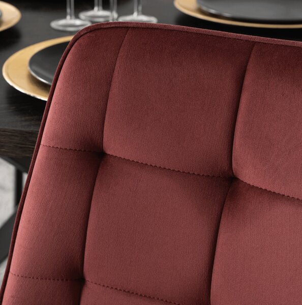JAKS Jedálenská stolička burgundy velúr Chris