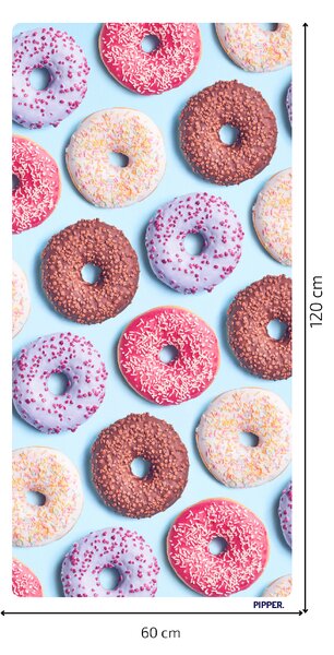 PIPPER. Samolepiaca textilná tapeta - Donuts