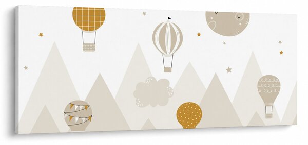 Obraz - Lietajúce balóny (120x50 cm)