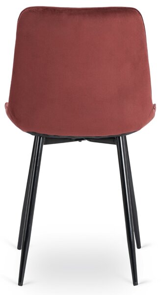 JAKS Jedálenská stolička burgundy velúr Chris