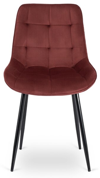 JAKS Jedálenská stolička burgundy velúr Chris