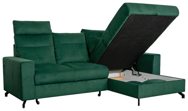 ROHOVÁ SEDAČKA, textil, zelená Livetastic - Sedačky, Online Only