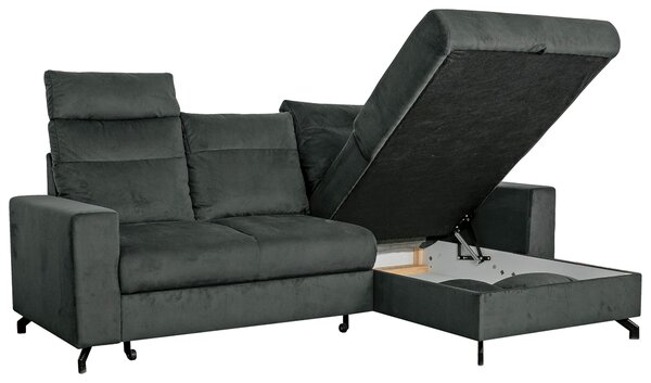 ROHOVÁ SEDAČKA, textil, sivá Livetastic - Sedačky, Online Only