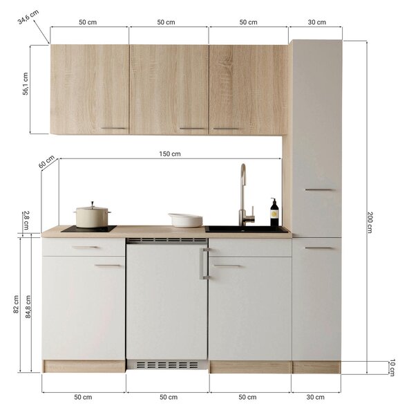 KUCHYNSKÝ BLOK 180 cm Respekta - Online Only kuchyne, Online Only