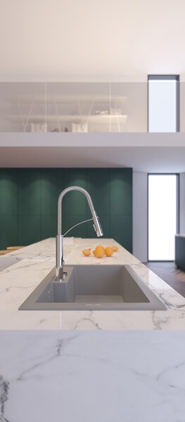 Deante Drezová batéria Gerbera s flexibilným ramienkom - BGB 072M
