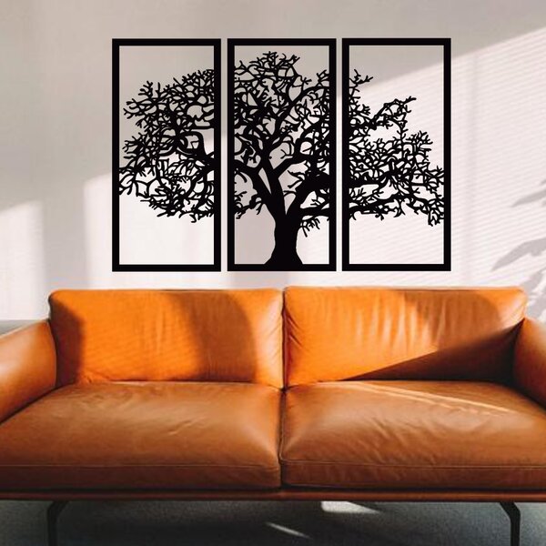 KMDESING | Drevený strom života na stenu - Tree 3 ks