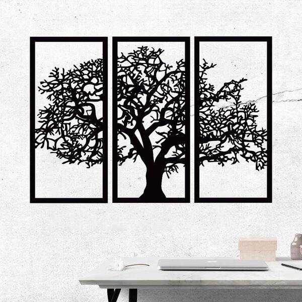 KMDESING | Drevený strom života na stenu - Tree 3 ks