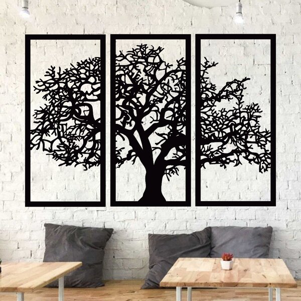 KMDESING | Drevený strom života na stenu - Tree 3 ks