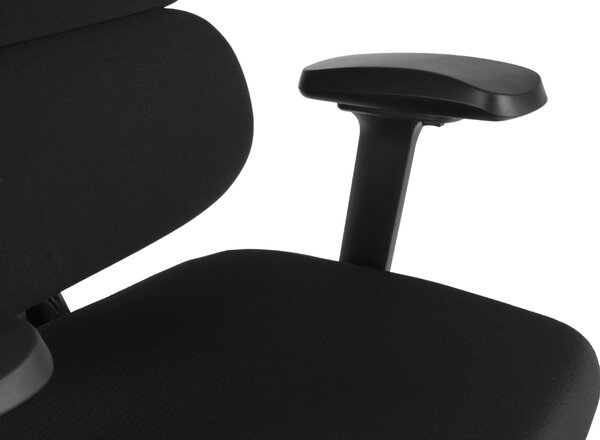 Kancelárska ergonomická stolička Neoseat ROBIN — čierna, nosnosť 150 kg