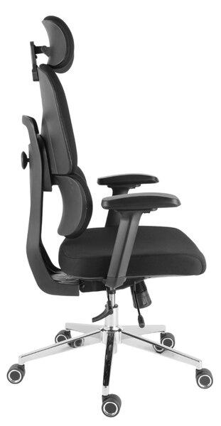 Kancelárska ergonomická stolička Neoseat ROBIN — čierna, nosnosť 150 kg