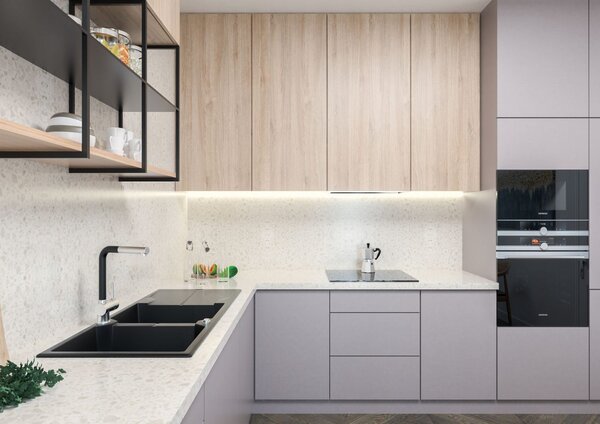 Deante Drez Andante Flush 2 komory + odkvapkávač , granit - ZQN G213 grafit metalic
