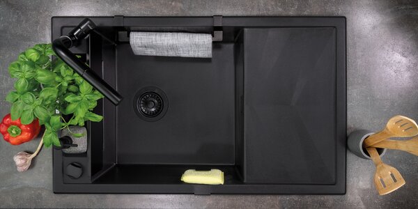 Deante Drez Magnetic s odkvapkávačom, granit - ZRM T11A antracit metalic