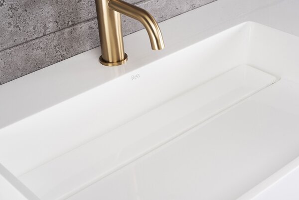 Umývadlo REA Archi 75 CM White na dosku - konglomerát