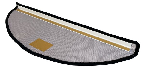 Vopi Nášľapy na schody Geneve šedý polkruh, samolepiaci - 24x65 polkruh (rozmer vrátane ohybu)