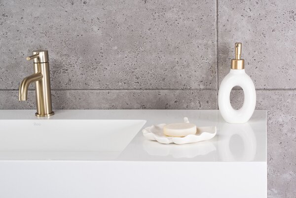Umývadlo REA Archi 75 CM White na dosku - konglomerát