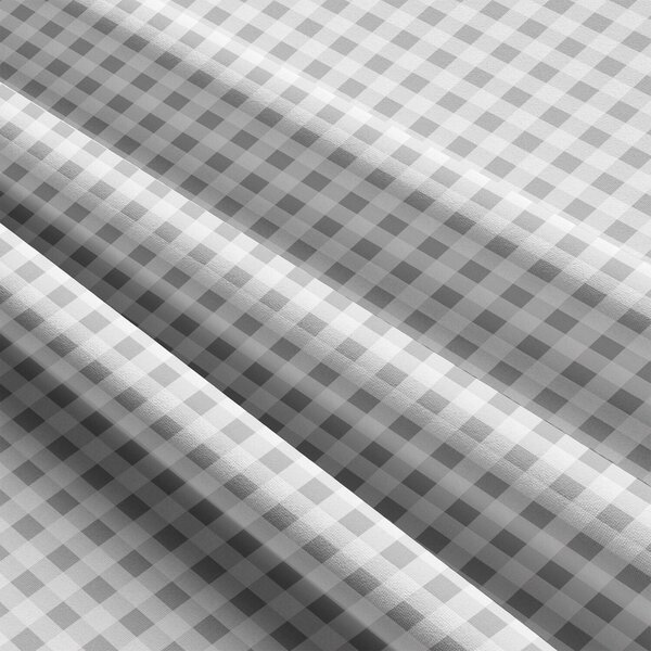 Bavlnená látka, vzor kocka 8mm, farba šedá, metráž 160 cm