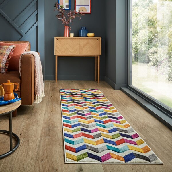Flair Rugs, Behúň Spectrum Bolero Multi, 66x230, viacfarebná, chodba / predsieň