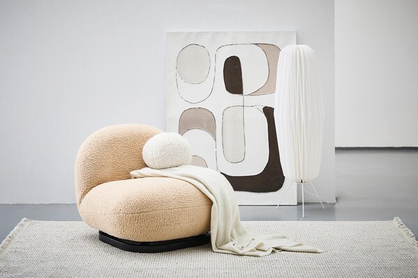 KRESLO, textil, béžová P & B - Online Only obývacie izby, Online Only