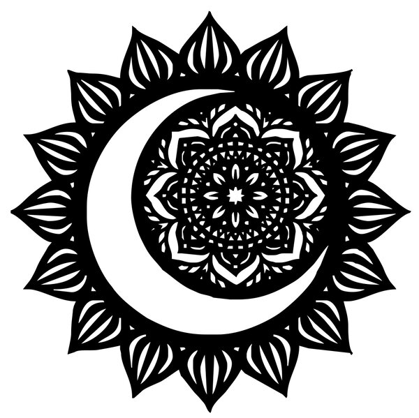 KMDESING | Drevená mandala na stenu - Slnko