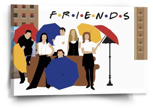 Sablio Obraz Seriál Priatelia FRIENDS Gauč pri fontáne - 60x40 cm