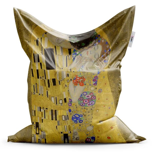 Sablio Sedací vak Bozk - Gustav Klimt - 150x100 cm