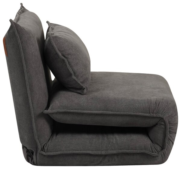 ROZKLADACIE KRESLO, textil, tmavosivá Livetastic - Postele, Online Only