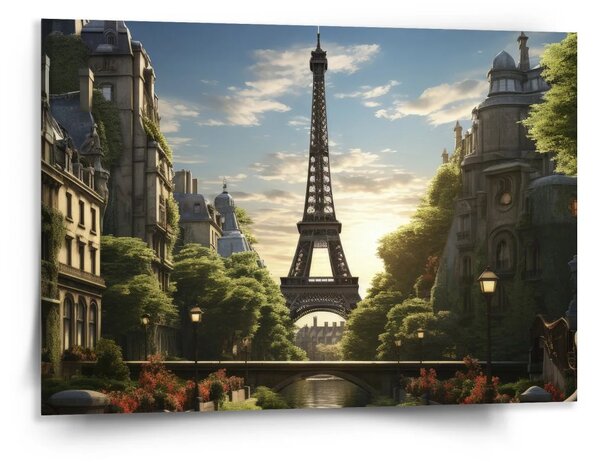 Sablio Obraz Paríž Eiffelova veža Art - 150x110 cm